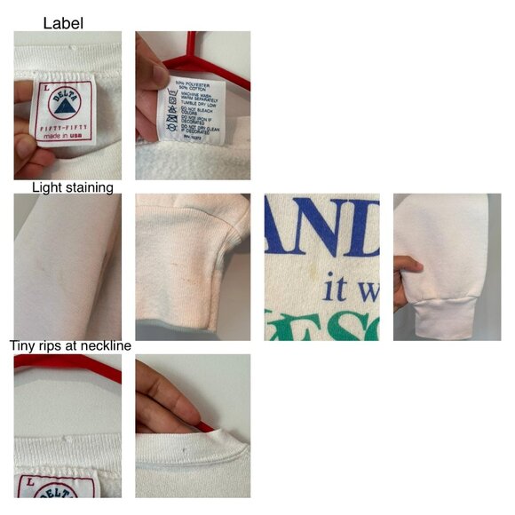 90s vintage grandma quote humor funny graphic novelty pullover sweatshirt large - Picture 10 of 10